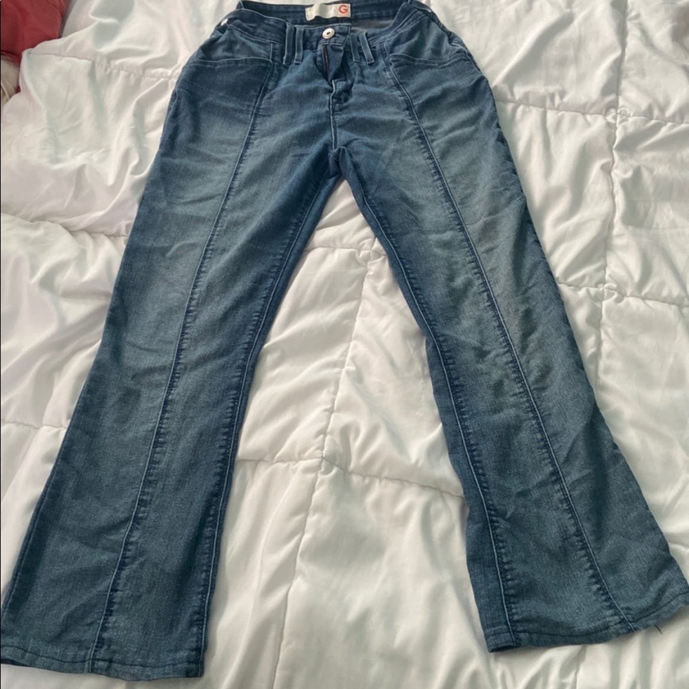 Guess Y2K Style Blue Jeans Leg Seam Style
